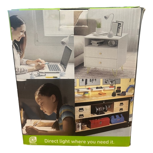 2 Pack-Greenlite - Energy Saving LED Flexible desk lamps. Brand new!  30,000hrs - Picture 5 of 8